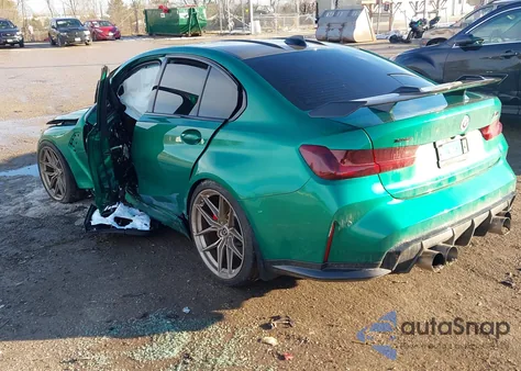 2022 BMW M3 Competition xDrive z USA, uszkodzony, nr VIN WBS43AY0XNFM40047